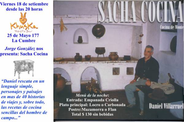 JORGE GONZALEZ PRESENTA EN KHUSKA EL LIBRO SACHA COCINA