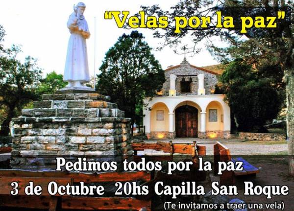 LA IGLESIA DE LA CUMBRE CONVOCA A VELAS POR LA PAZ