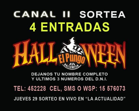 SORTEAMOS 4 ENTRADAS PARA EL FESTIVAL HALLOWEEN