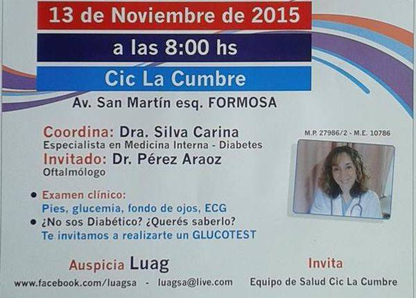 EVENTO EN LA CUMBRE POR EL DIA MUNDIAL DE LA DIABETES