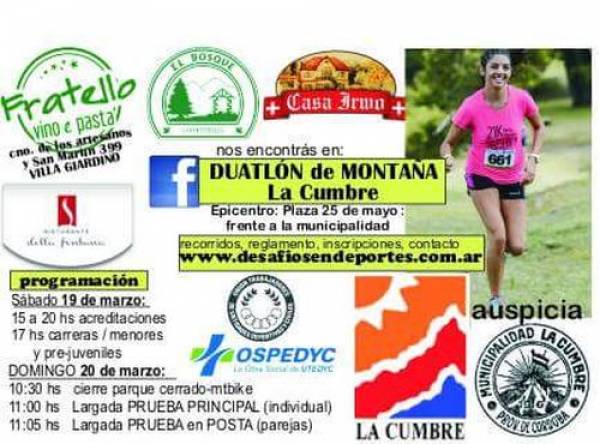 PREPARATE, SE VIENE EL DUATLON DE MONTAÑA EN LA CUMBRE