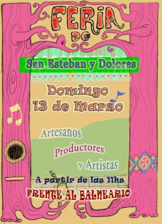 DOMINGO 13 DE MARZO: FERIA DE SAN ESTEBAN Y DOLORES