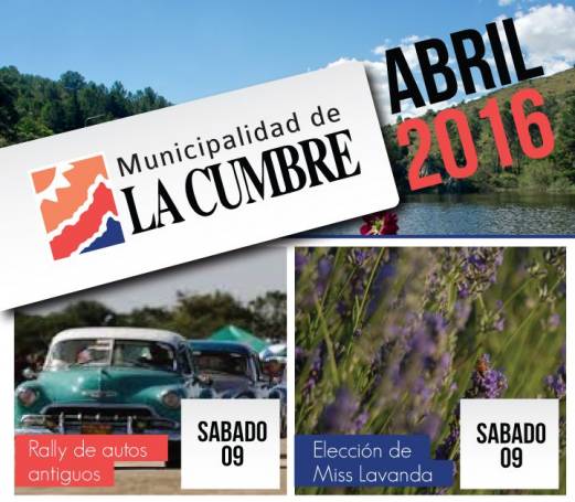 LES RECORDAMOS LAS PROXIMAS ACTIVIDADES Y EVENTOS EN LA CUMBRE