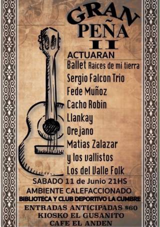 SE VIENE OTRA GRAN PEÑA FOLKLORICA EN LA CUMBRE