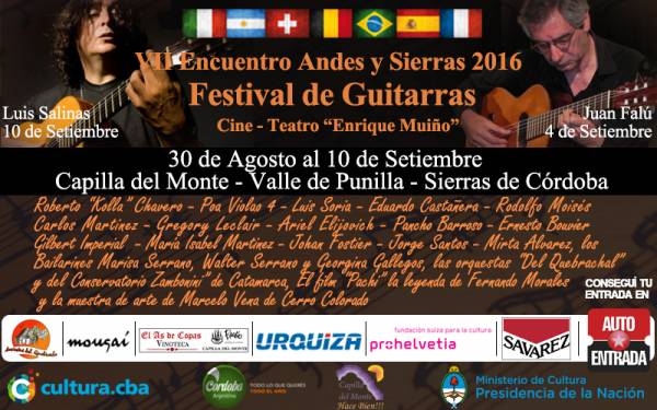 SE VIENE A CAPILLA EL 7MO FESTIVAL INTERNACIONAL DE GUITARRAS