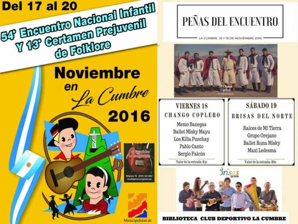 TODA LA INFORMACION DEL ENCUENTRO INFANTIL DE FOLKLORE