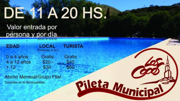¿CUANTO CUESTA EL INGRESO A LA PILETA DE LOS COCOS?