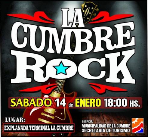 ESTE SABADO 14 FESTIVAL DE ROCK EN LA CUMBRE