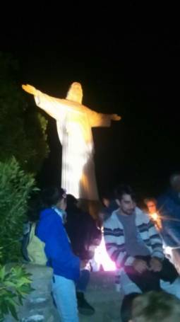 UNA MULTITUD EN LOS VIA CRUCIS AL CRISTO DE LA CUMBRE