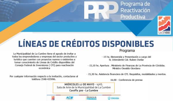 PRESENTACION DE LINEAS DE CREDITOS PARA LA CUMBRE