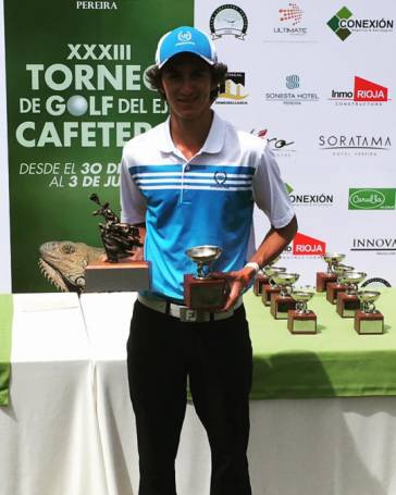 EL GOLFISTA DE LA CUMBRE MATIAS LEZCANO GANO EN COLOMBIA