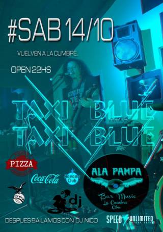 A PEDIDO DEL PUBLICO VUELVE TAXI BLUE A ALA PAMPA