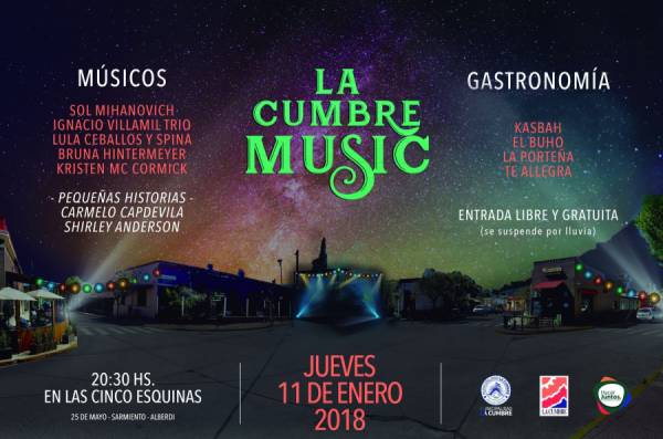 HOY JUEVES 11 DISFRUTA DE LA CUMBRE MUSIC