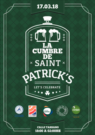 LA FIESTA DE SAINT PATRICKS SE VIVE EN LA CUMBRE