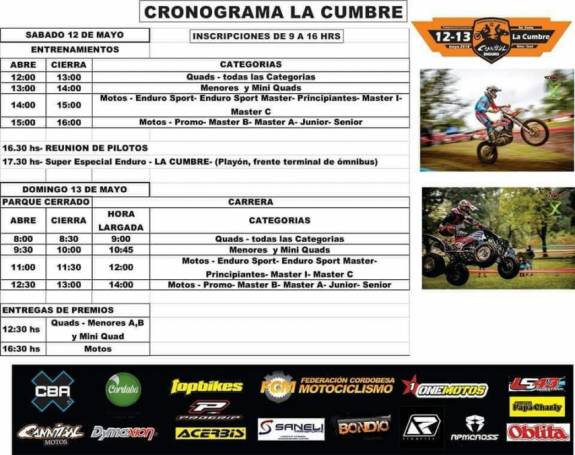 LA CUMBRE RECIBIO AL ENDURO PROVINCIAL