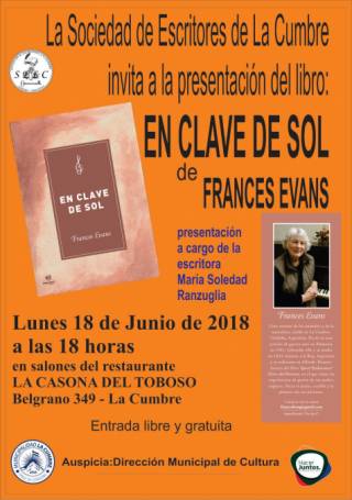 FRANCES EVANS PRESENTA SU NUEVO LIBRO