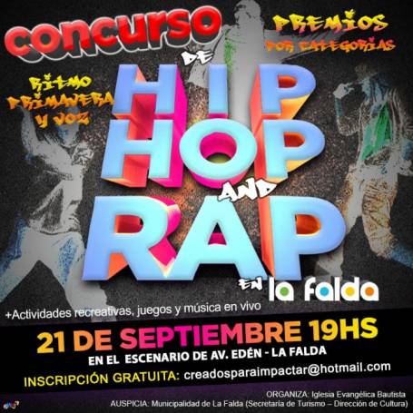 LA FALDA FESTEJA LA PRIMAVERA CON UN CONCURSO DE HIP HOP Y RAP