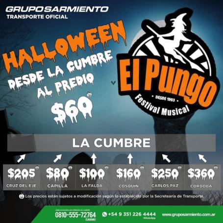 FALTAN MUY POCOS DIAS PARA LA FIESTA DE HALLOWEEN EN EL PUNGO