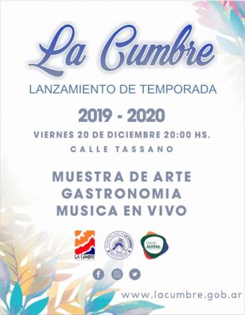 VIERNES 20: FIESTA APERTURA DE TEMPORADA EN LA CUMBRE