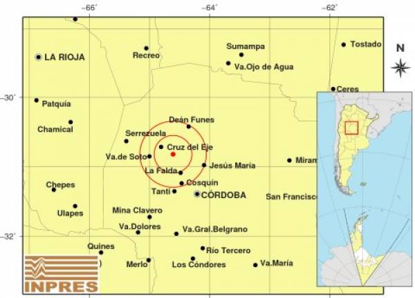 SISMO EN LA ZONA DE CAPILLA DEL MONTE