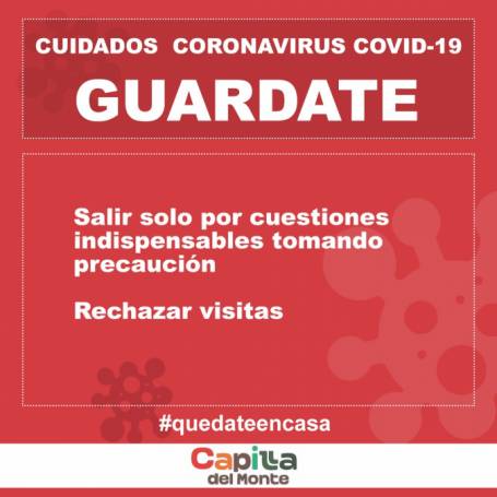 CORONAVIRUS: NO HAY CASOS REPORTADOS EN CAPILLA