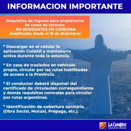 ATENCION: ACTIVIDAD TURISTICA