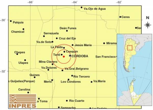 EL TEMBLOR CERCA DE TANTI SE SINTIO FUERTE EN LAS SIERRAS