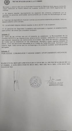 AVANCE DE CASOS DE COVID: HAY NUEVAS RESTRICCIONES EN LA CUMBRE