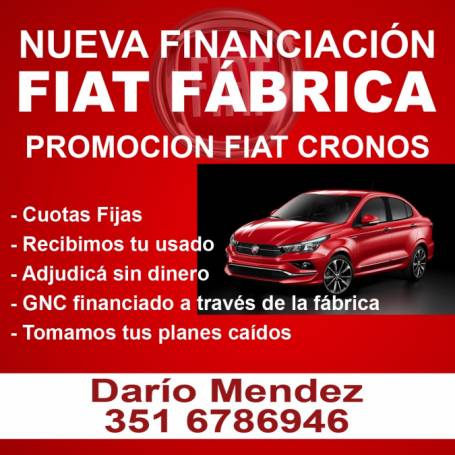 PROMOCION PARA LA CUMBRE Y PUNILLA VENTA DE FIAT FABRICA