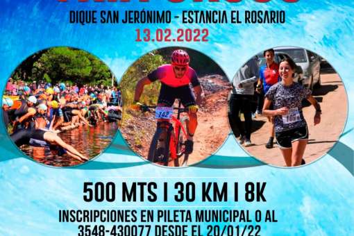 DOMINGO 13: TRIA CROSS EN EL DIQUE LA CUMBRE