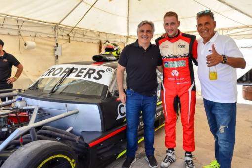 Llaryora visitó el Cabalén y se comprometió a mejorar el autódromo