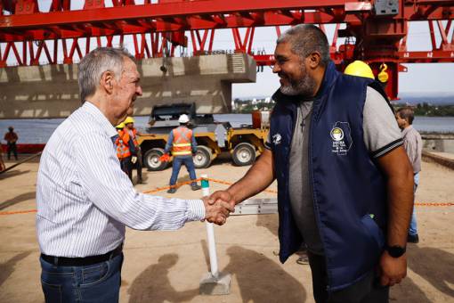 Autovia 38: Avanza la obra del puente sobre el lago San Roque