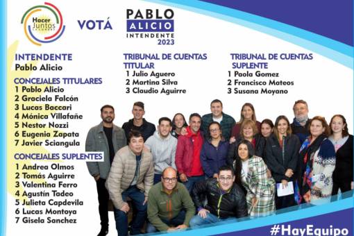 Pablo Alicio presenta su lista de candidatos