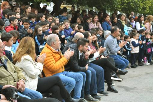 Valle Hermoso. Mucha gente participó del acto patrio.