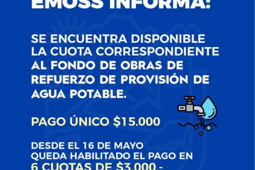 COMUNICADO DE LA EMOSS: SE ENCUENTRA DISPONIBLE EL FONDO PARA PAGAR