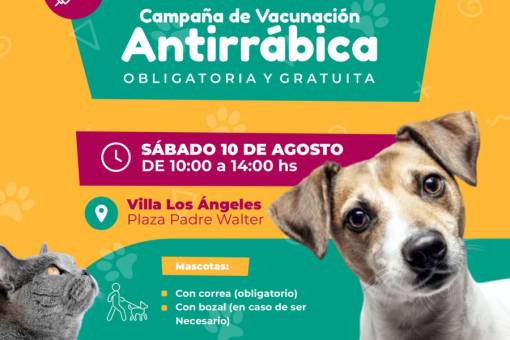 Vacunación Antirrábica: nueva campaña en Valle Hermoso.