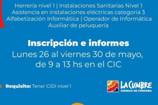 Escuela Municipal de Oficios en La Cumbre