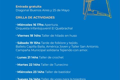 Fiesta del Tejido Artesanal en Capilla del Monte del 16 al 27 de julio