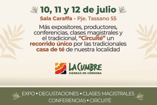 Programación del Five O Clock La Cumbre del 10 al 12 de julio
