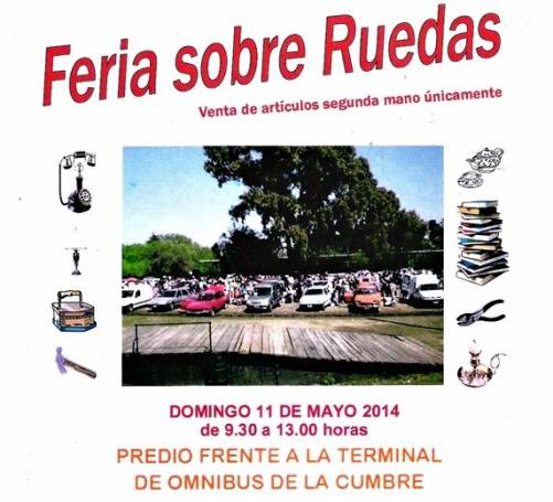 EL DOMINGO 11 HAY FERIA SOBRE RUEDAS EN LA CUMBRE