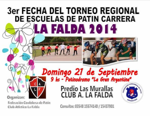 TORNEO REGIONAL DE ESCUELAS DE PATIN CARRERA EN LA FALDA