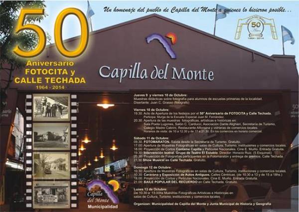 LA FAMOSA CALLE TECHADA DE CAPILLA DEL MONTE CUMPLE 50 AÑOS