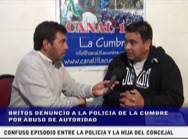 CONCEJAL DE LA CUMBRE DENUNCIO A LA POLICIA POR ABUSO DE AUTORIDAD