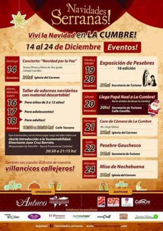 NAVIDADES SERRANAS ACTIVIDADES EN LA CUMBRE