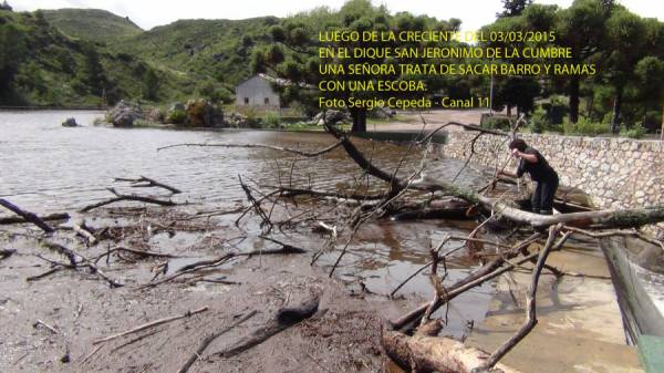 FOTOS DEL DIQUE DE LA CUMBRE LUEGO DE LA CRECIENTE