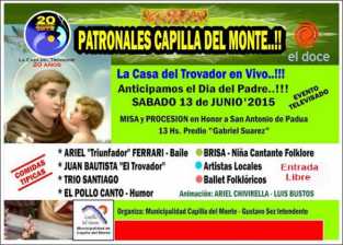 SE VIENEN LAS FIESTAS PATRONALES DE CAPILLA DEL MONTE