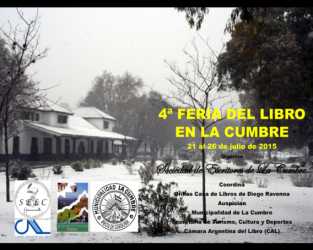 4TA FERIA DEL LIBRO EN LA CUMBRE