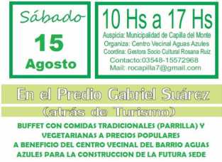 ESTE SABADO FERIA DE AGRICULTURA EN CAPILLA DEL MONTE