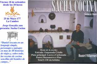 JORGE GONZALEZ PRESENTA EN KHUSKA EL LIBRO SACHA COCINA