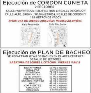 EL INTENDENTE SEZ ANUNCIA EL INICIO DE OBRAS DE CORDON CUNETA Y BACHEOS